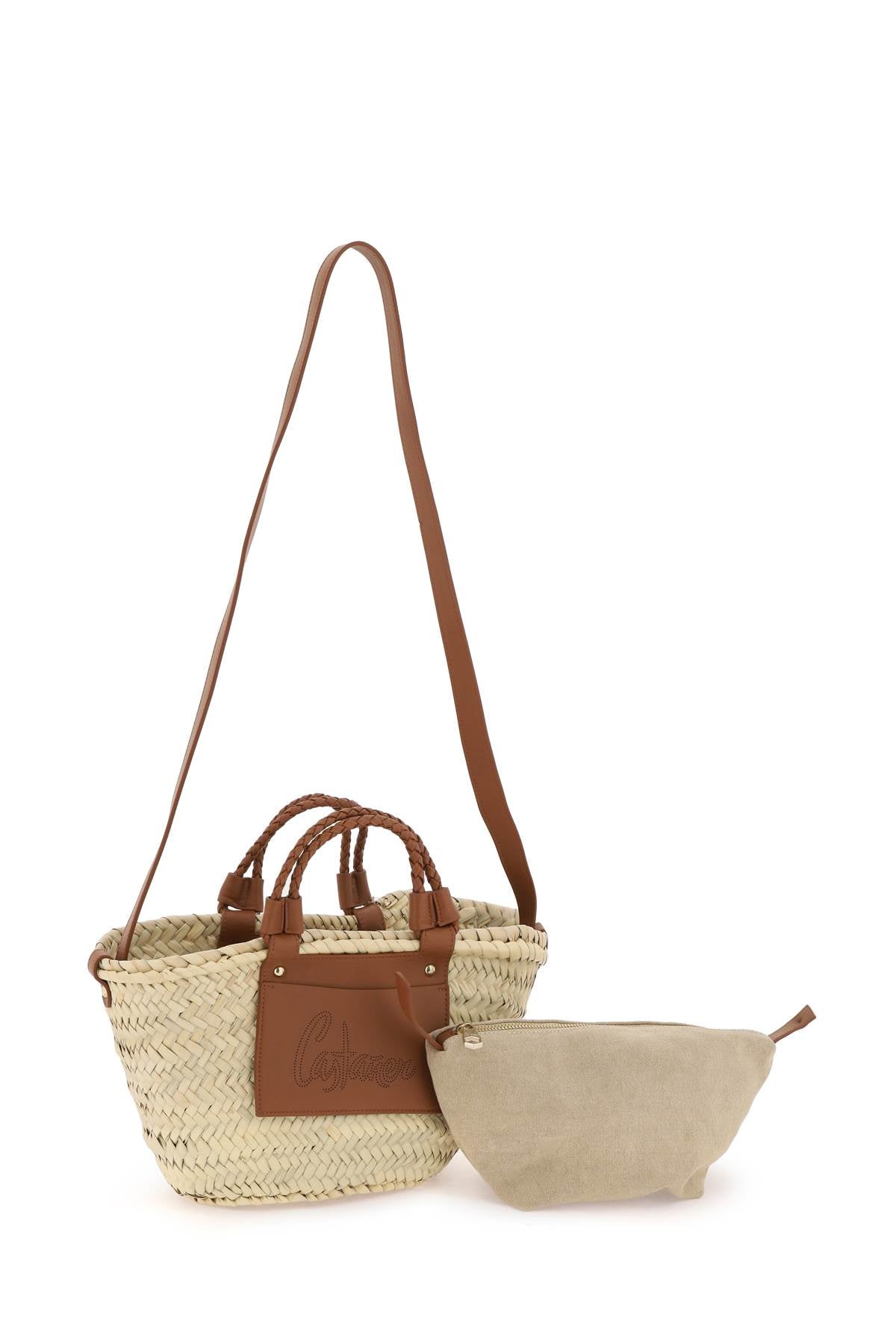 CASTANER Raffia Basket Bag With Shoulder Strap