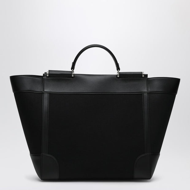Dolce & Gabbana Dolce&Gabbana Black Fabric And Leather Tote Bag