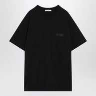 Givenchy Black Cotton T-shirt With Logo Patch