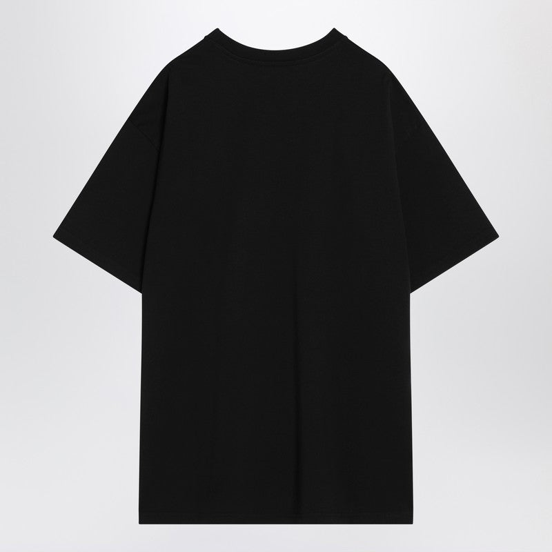 Givenchy Black Cotton T-shirt With Logo Patch