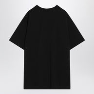 Givenchy Black Cotton T-shirt With Logo Patch