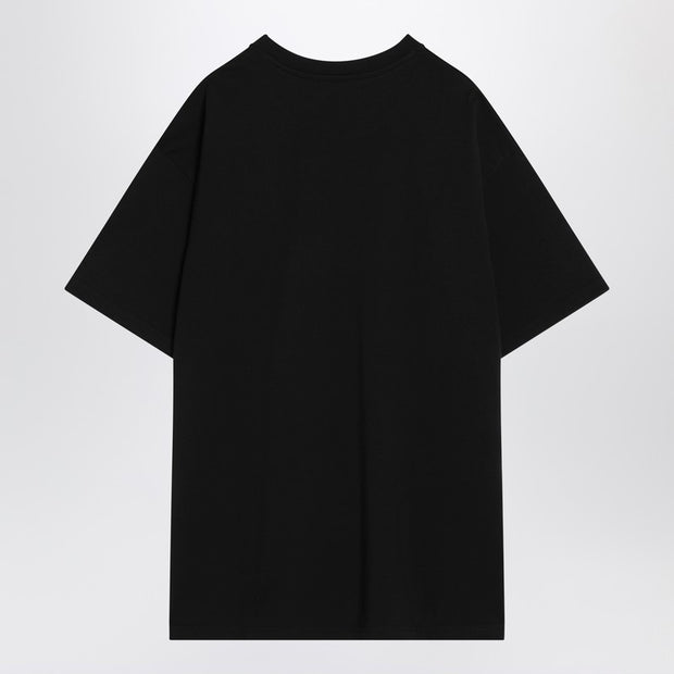 Givenchy Black Cotton T-shirt With Logo Patch