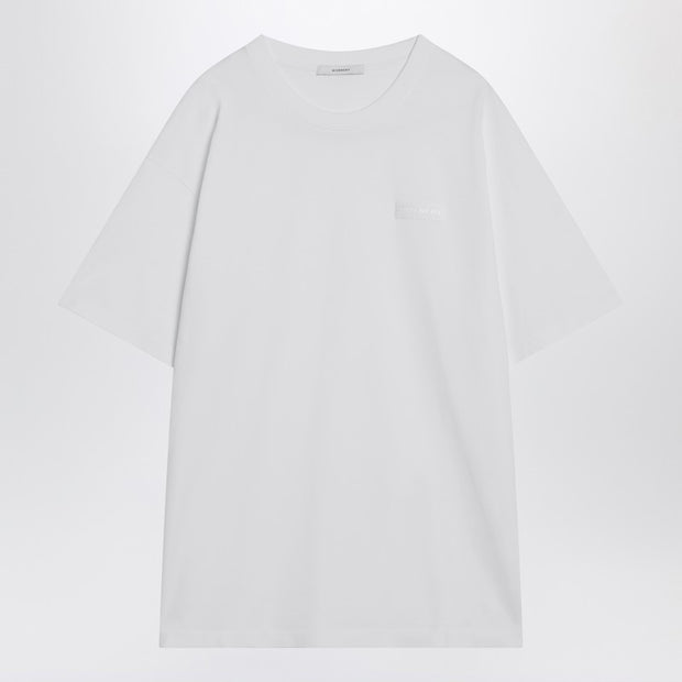 Givenchy White Cotton T-shirt With Logo Patch