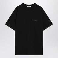 Givenchy Black Cotton T-shirt With Logo