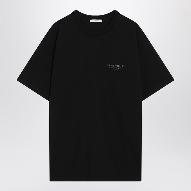 Givenchy Black Cotton T-shirt With Logo
