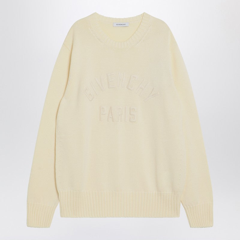 Givenchy Sweater Écru In Cotton With Logo