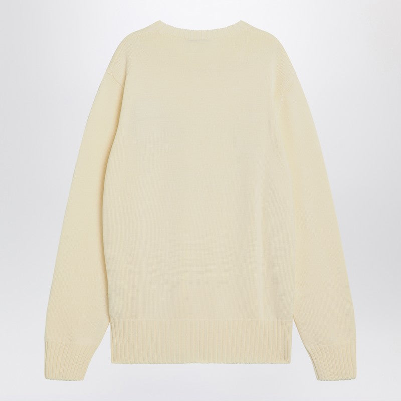 Givenchy Sweater Écru In Cotton With Logo