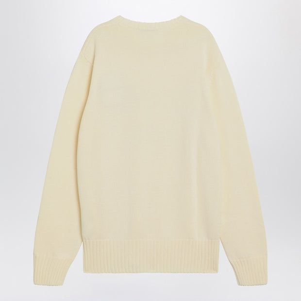 Givenchy Sweater Écru In Cotton With Logo