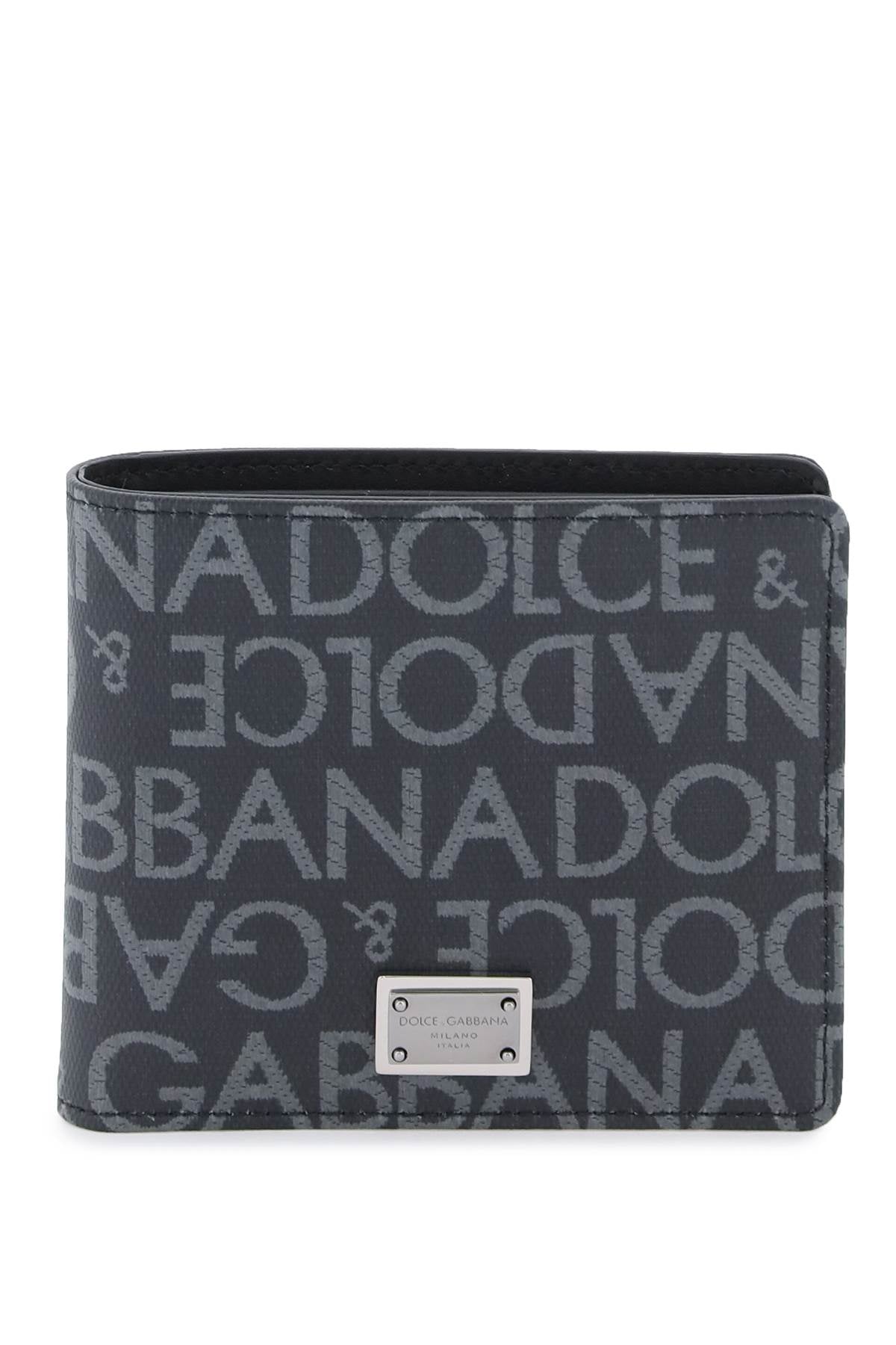 Dolce & Gabbana Jacquard Logo Bi-Fold Wallet