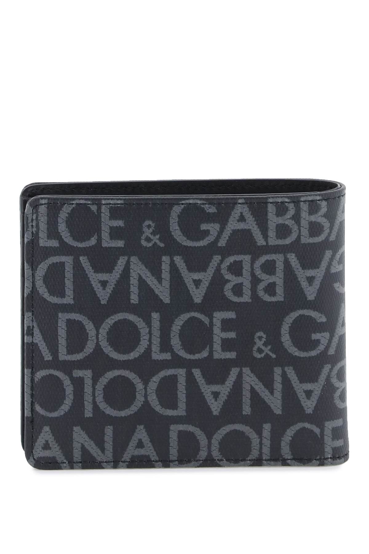 Dolce & Gabbana Jacquard Logo Bi-Fold Wallet