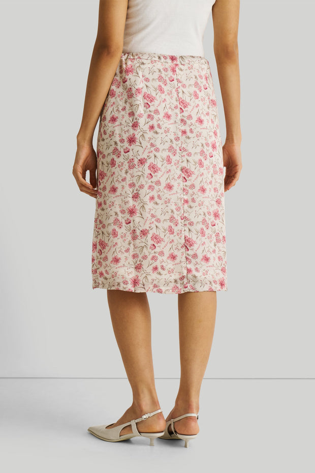 Brunch Skirt In Pink Florals