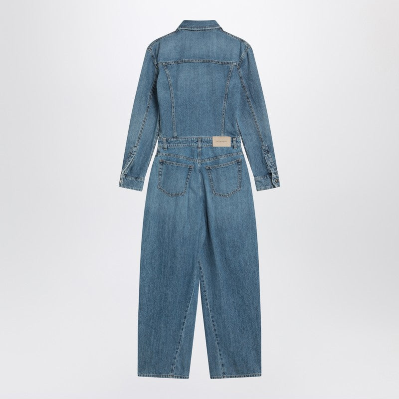 Givenchy Light Blue Denim Jumpsuit