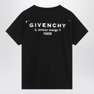 Givenchy Black Cotton T-shirt With Logo