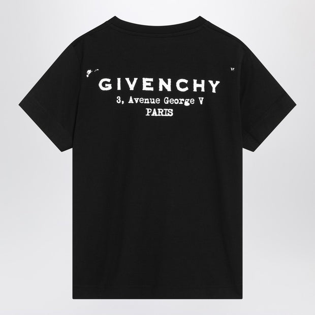 Givenchy Black Cotton T-shirt With Logo