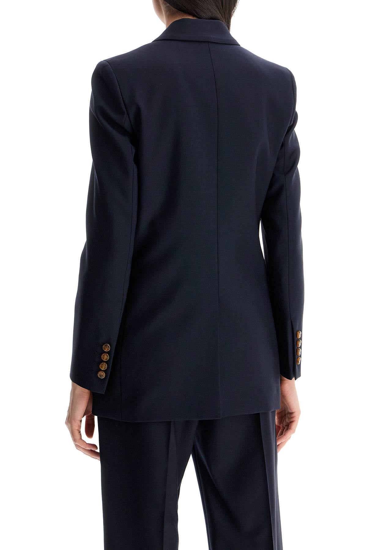 Blaze Milano First Class Navy Blue Vrgin Wool Single-Breasted Blazer