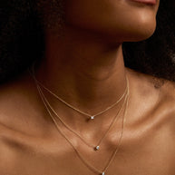 Zoe Lev Diamond Baguette Necklace