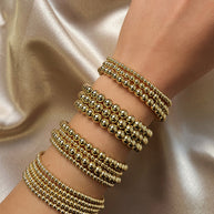 Zoe Lev 3mm & 5mm Bead Bracelet Stack