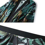 Ulivary Black Leopard Kimono Robe