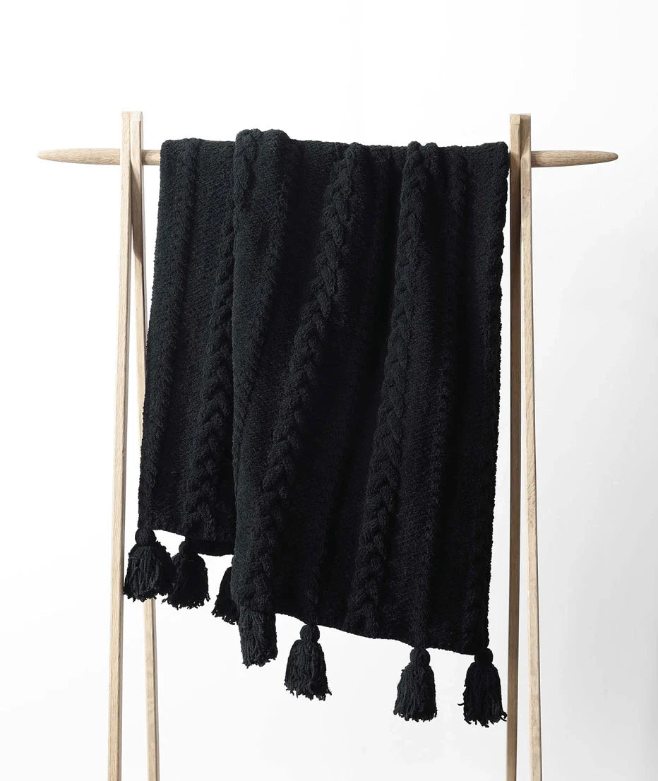 Sunday Citizen Braided Pom Pom Throw Blanket (more Colors)