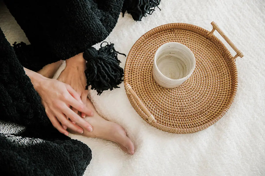 Sunday Citizen Braided Pom Pom Throw Blanket (more Colors)