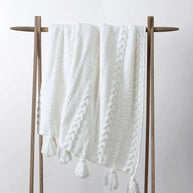 Sunday Citizen Braided Pom Pom Throw Blanket (more Colors)