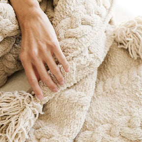 Sunday Citizen Braided Pom Pom Throw Blanket (more Colors)