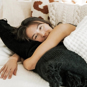 Sunday Citizen Braided Pom Pom Lumbar Pillow (more Colors)