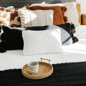 Sunday Citizen Braided Pom Pom Lumbar Pillow (more Colors)