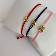 Zoe Lev 14k Gold Button Fortune Bracelet