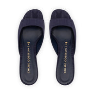 Chloe Gosselin By Larroudé Anah Mule In Navy Fabric