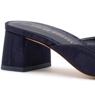 Chloe Gosselin By Larroudé Anah Mule In Navy Fabric