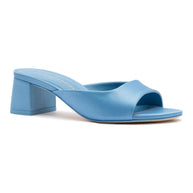 Chloe Gosselin By Larroudé Anah Mule In Blue Satin