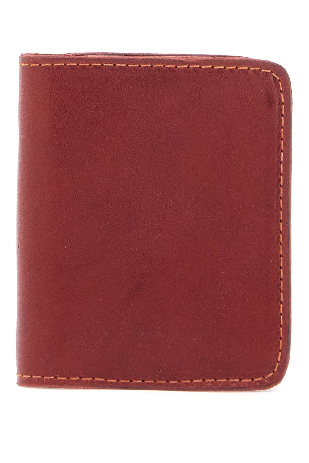 Guidi Red Leather Bi-Fold Wallet