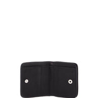 Guidi Black Kangaroo Leather Wallet For Men With Snap Closure And Compartments