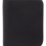 Guidi Black Kangaroo Leather Wallet For Men With Snap Closure And Compartments
