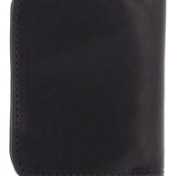 Guidi Black Kangaroo Leather Wallet For Men With Snap Closure And Compartments