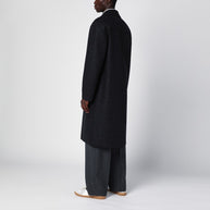Harris Wharf London Anthracite Grey Single-breasted Wool Coat