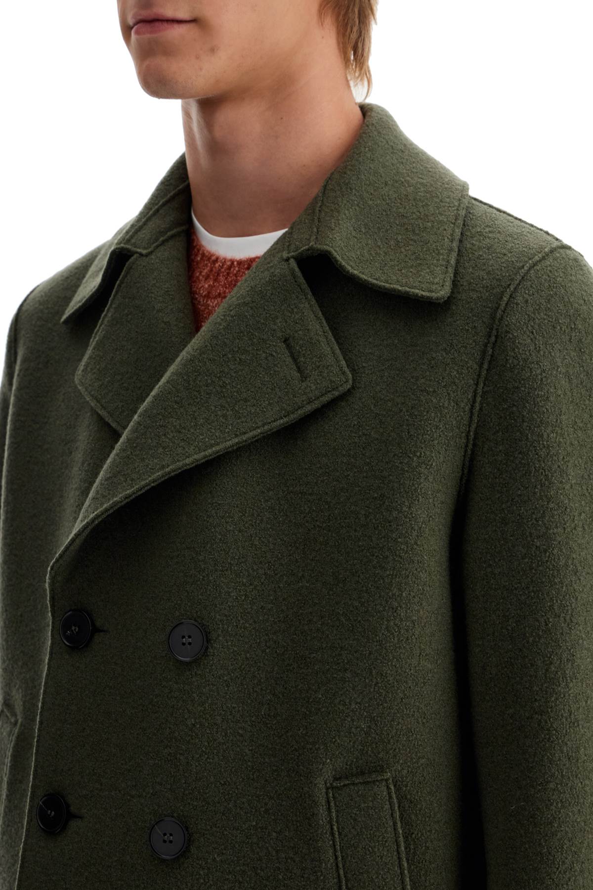 Harris Wharf London Double-breasted Wool Coat