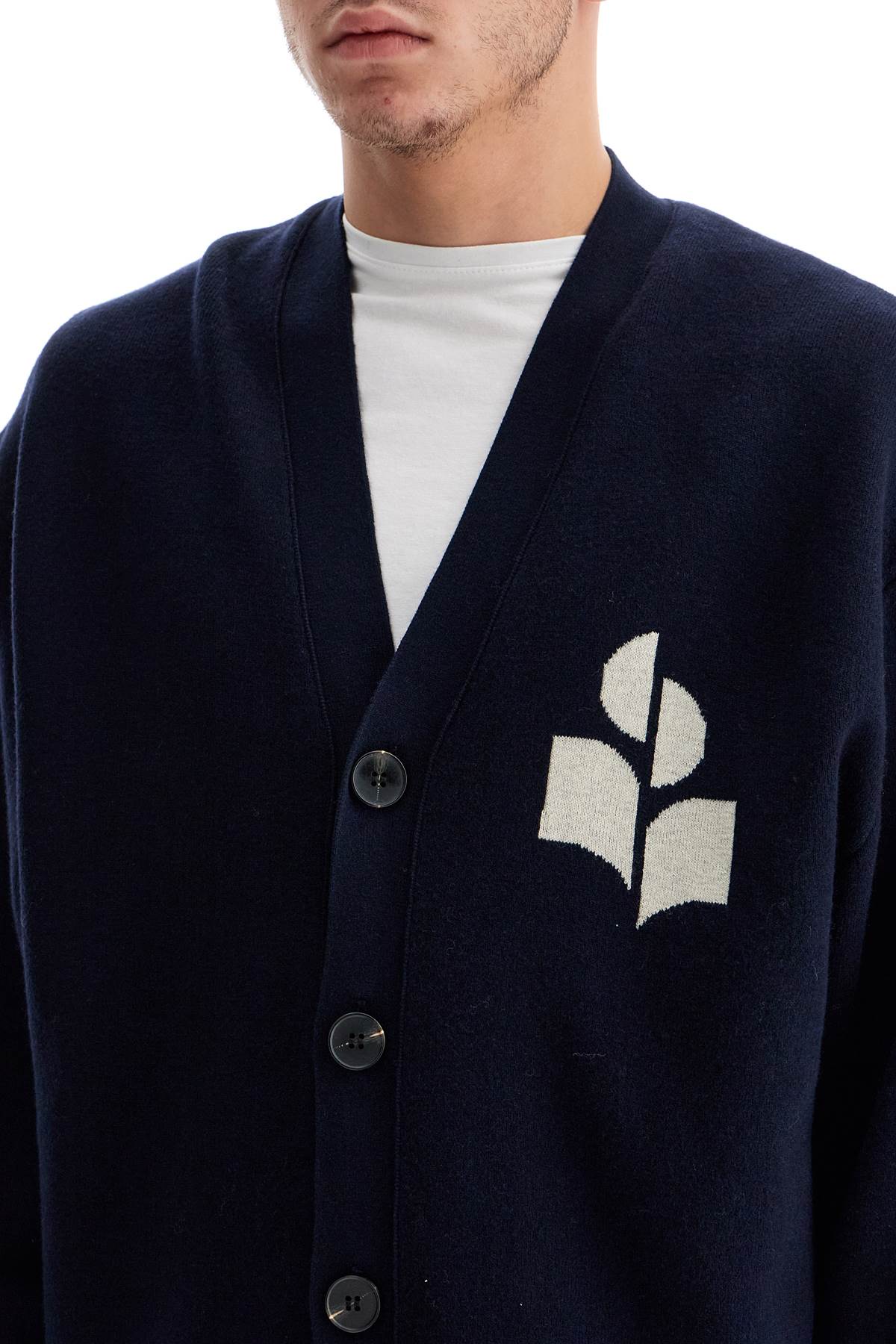 Marant Curtis Wool And Cotton Blend Cardigan