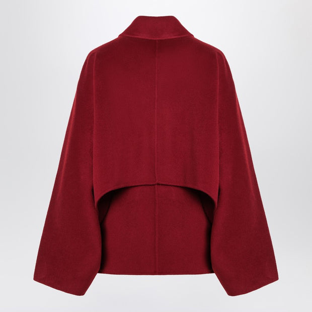 Loulou Studio Camila Jacket In Burgundy Wool