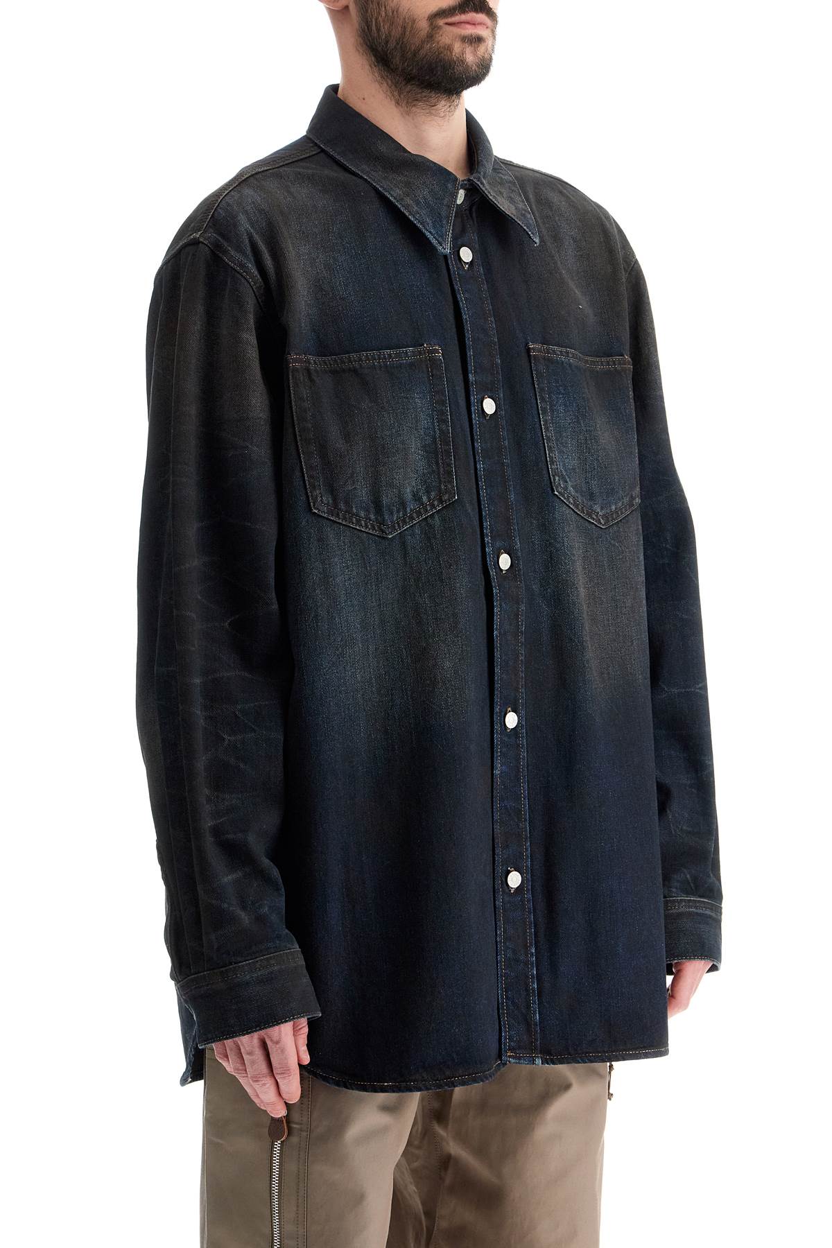 Acne Studios Distressed Denim Shirt