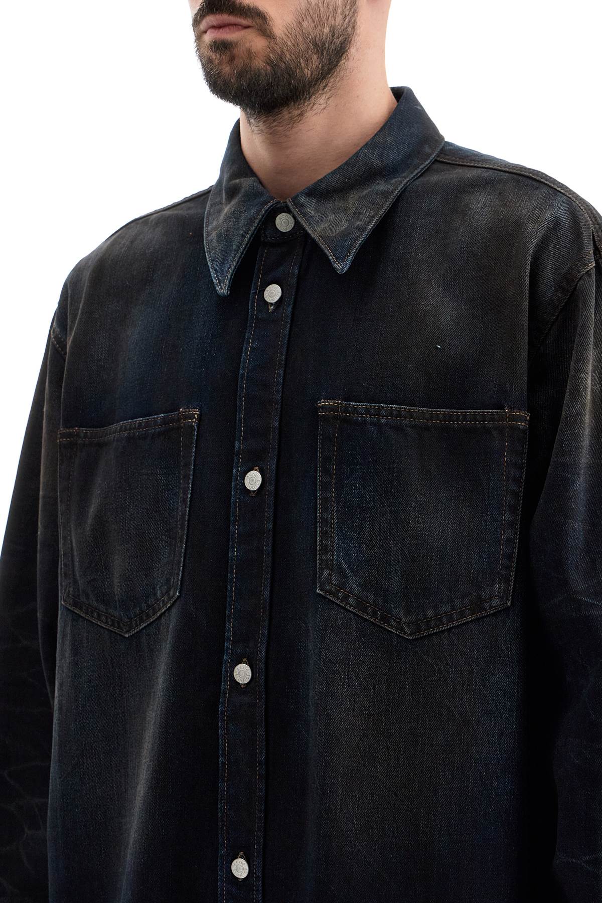 Acne Studios Distressed Denim Shirt