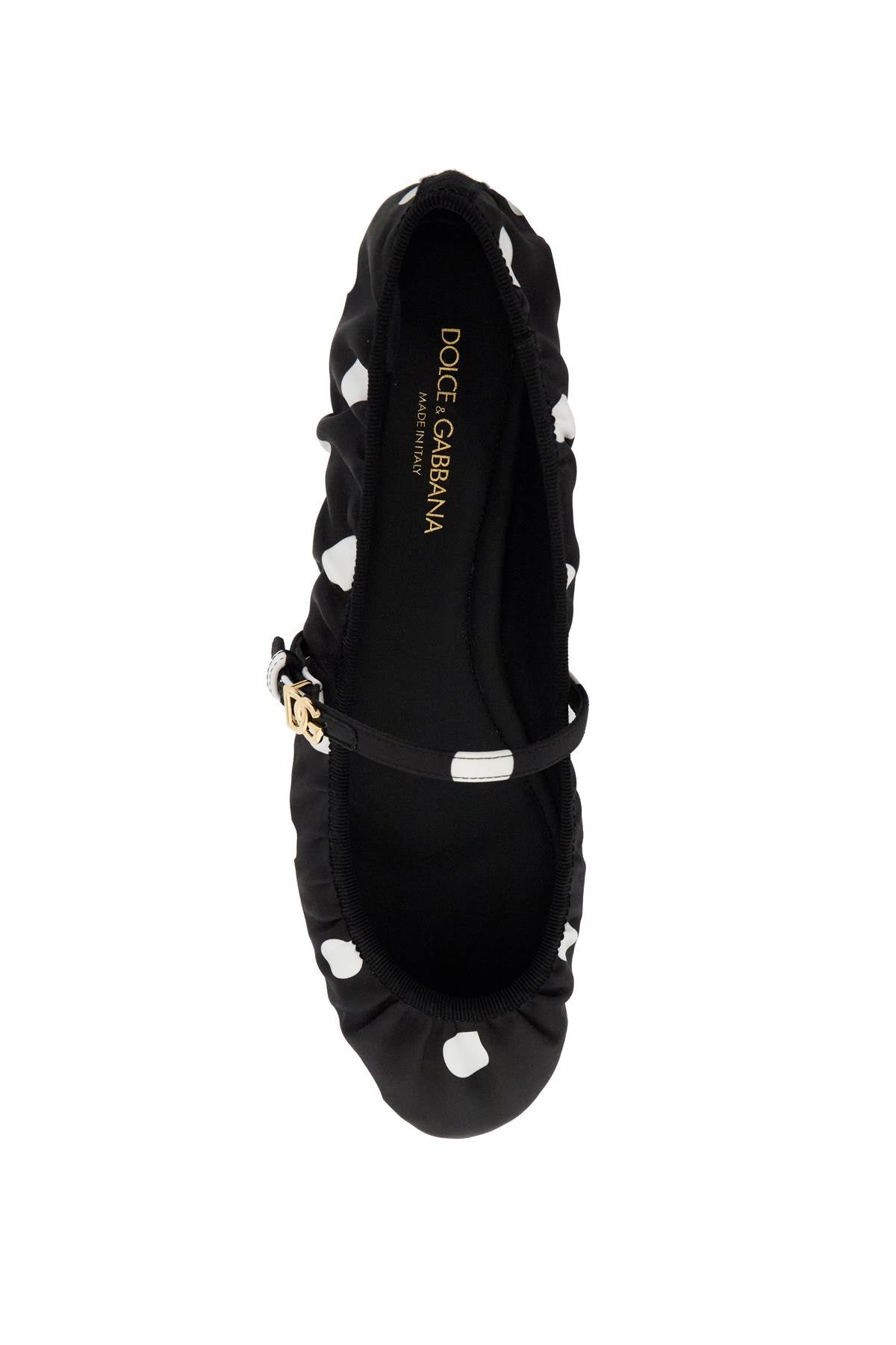 Dolce & Gabbana Polka Dot Satin Ballet Flats