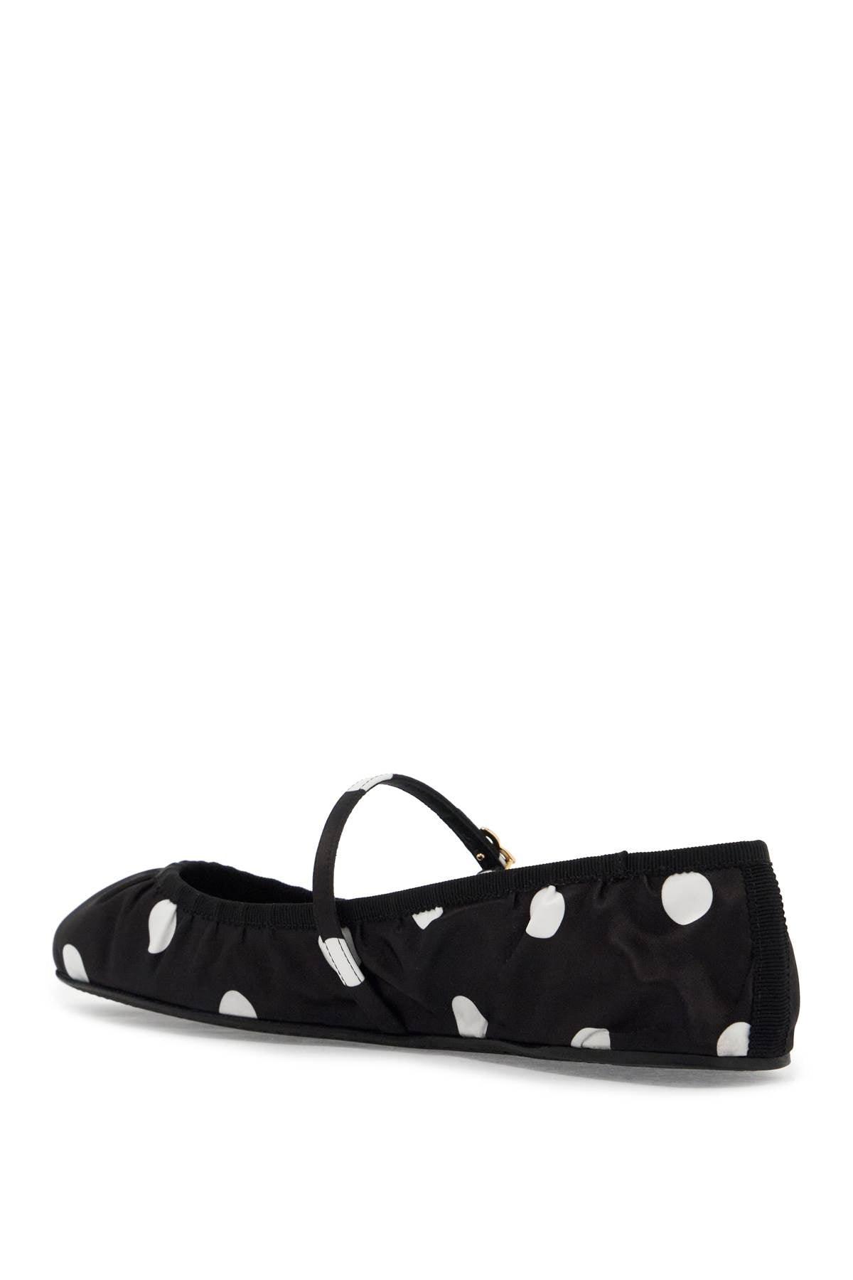 Dolce & Gabbana Polka Dot Satin Ballet Flats