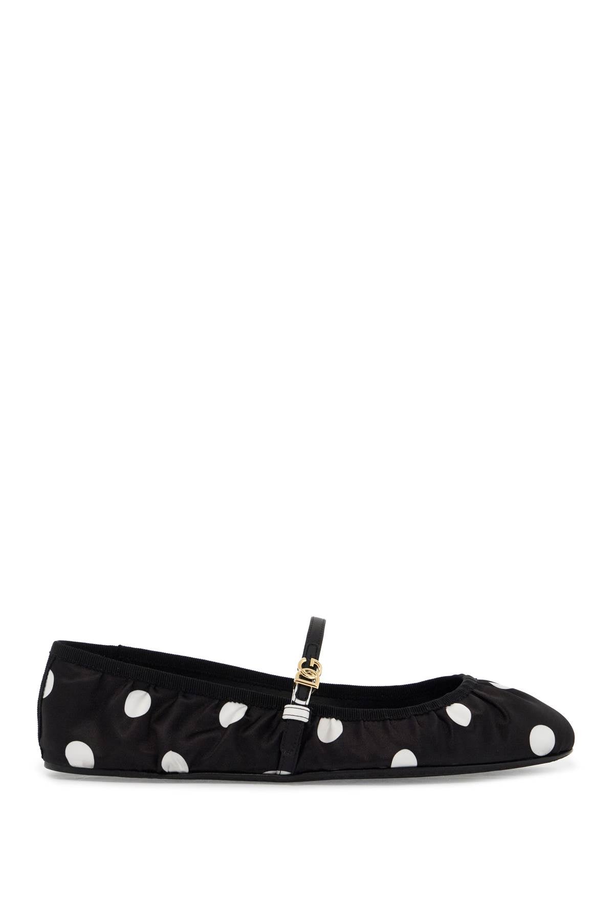 Dolce & Gabbana Polka Dot Satin Ballet Flats