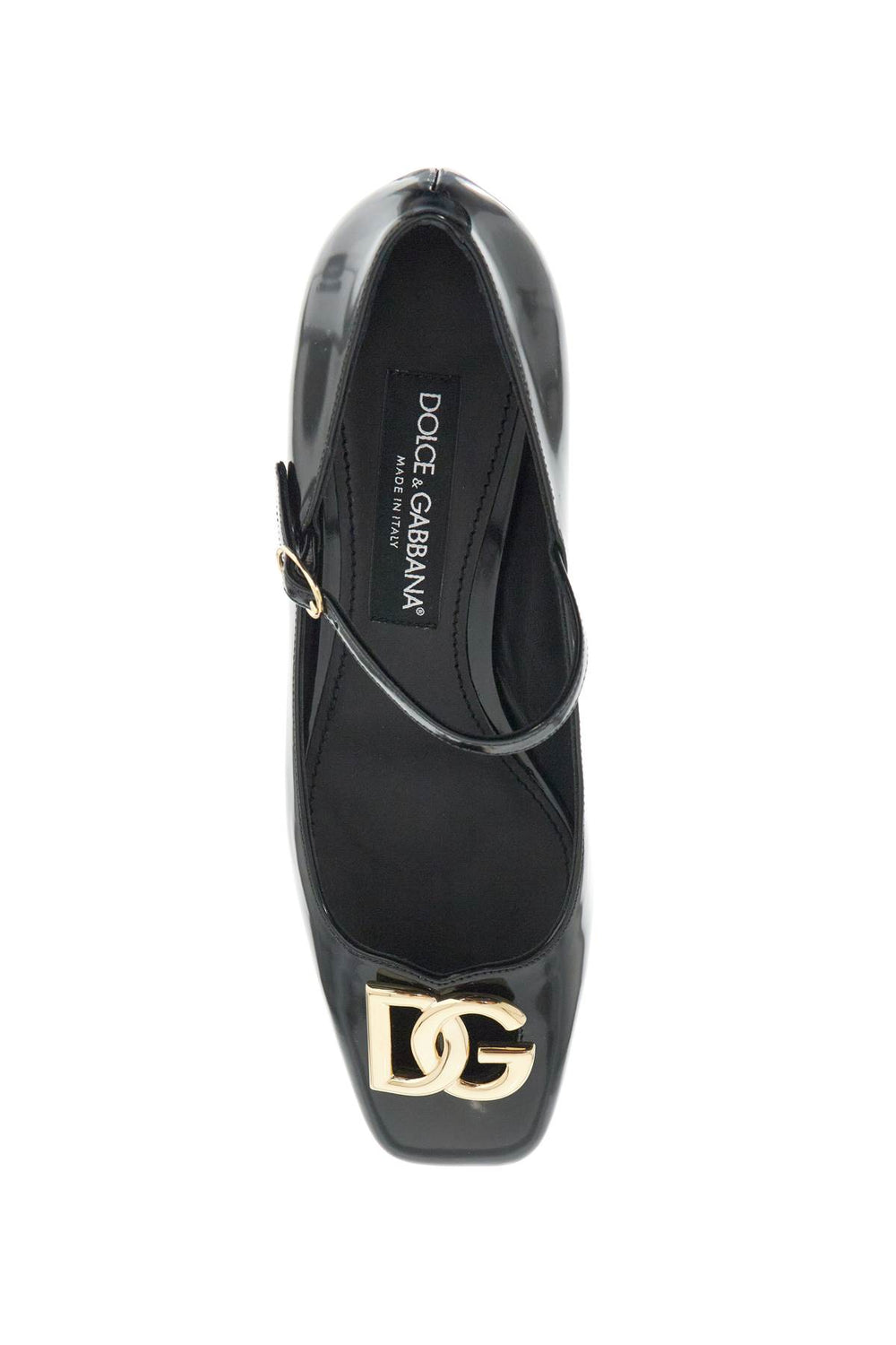 Dolce & Gabbana Brushed Leather Mary Jane Pumps