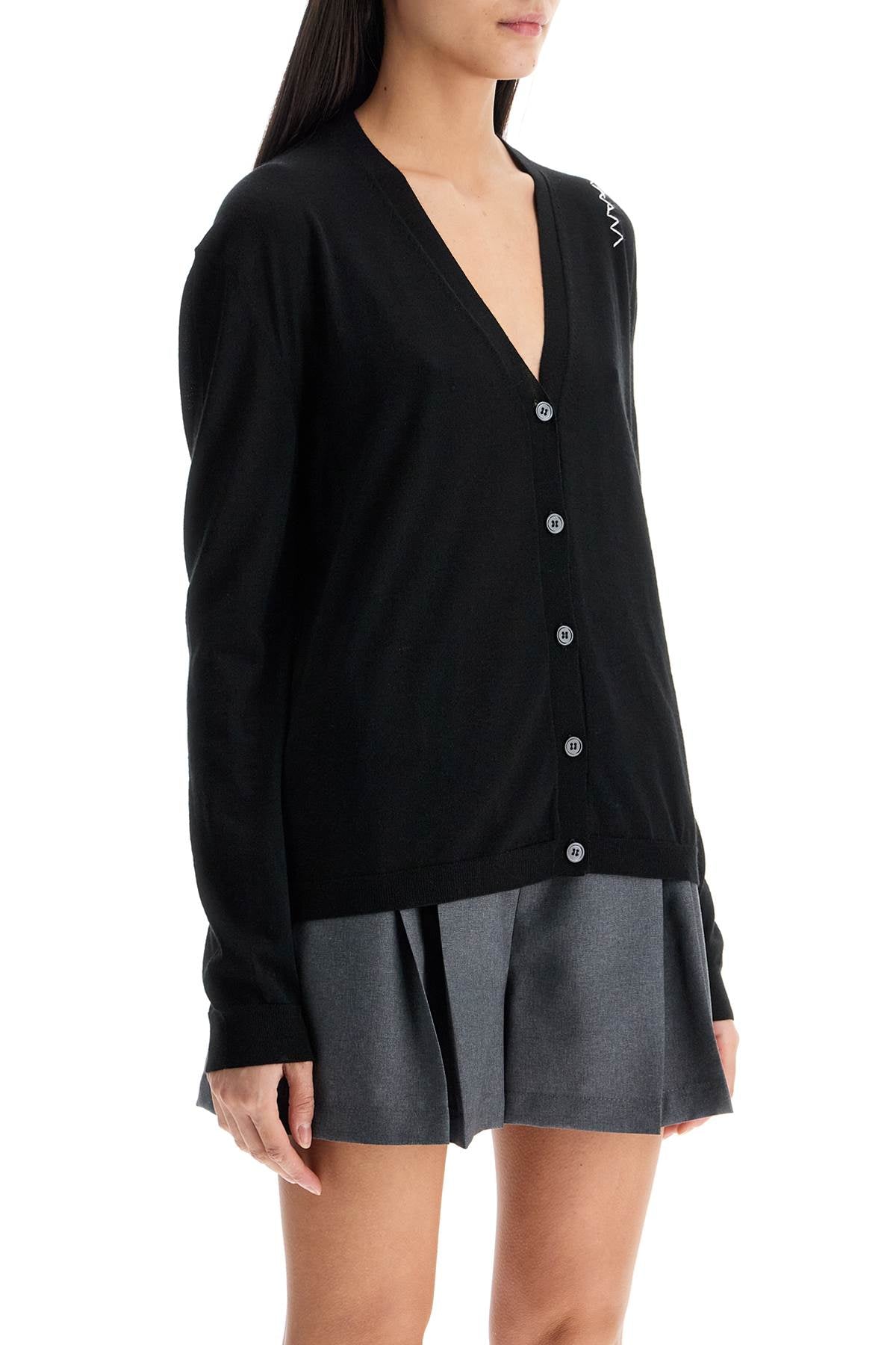 Marni Wool-Silk Blend Cardigan