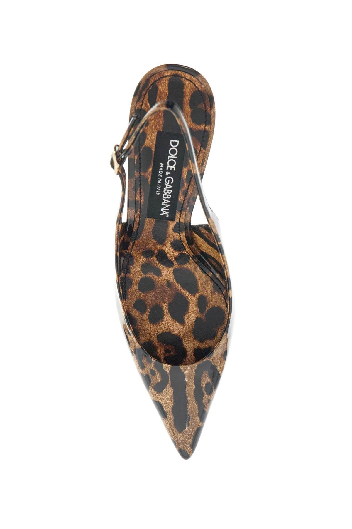 Dolce & Gabbana Leopard Print Slingback Pumps