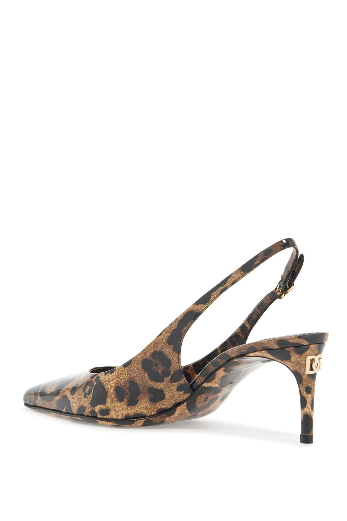 Dolce & Gabbana Leopard Print Slingback Pumps