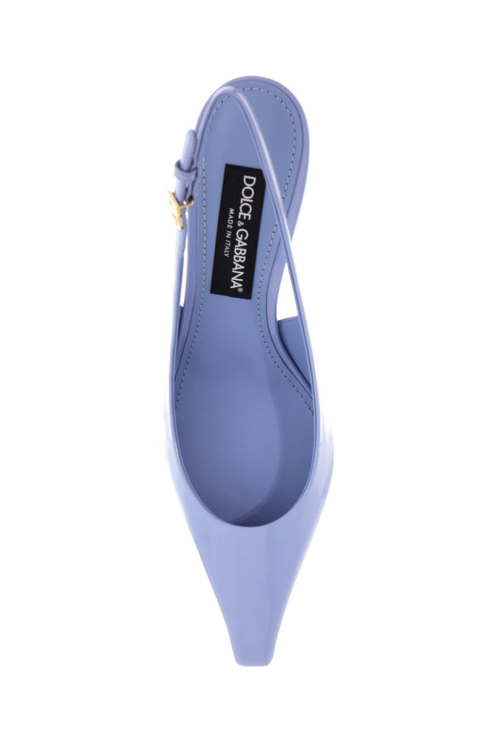 Dolce & Gabbana Glossy Leather Slingback Pumps